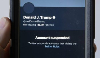 Trump twitter suspended